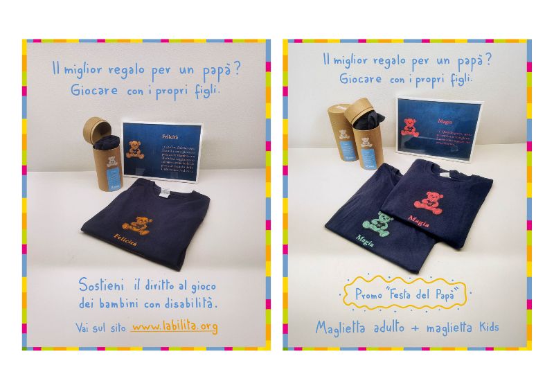 Per la Festa del Papà, regala una maglietta a sostegno del diritto al gioco