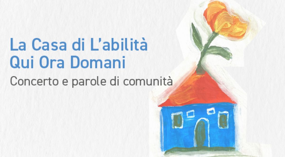 Locandina del concerto che contiene il logo di La Casa