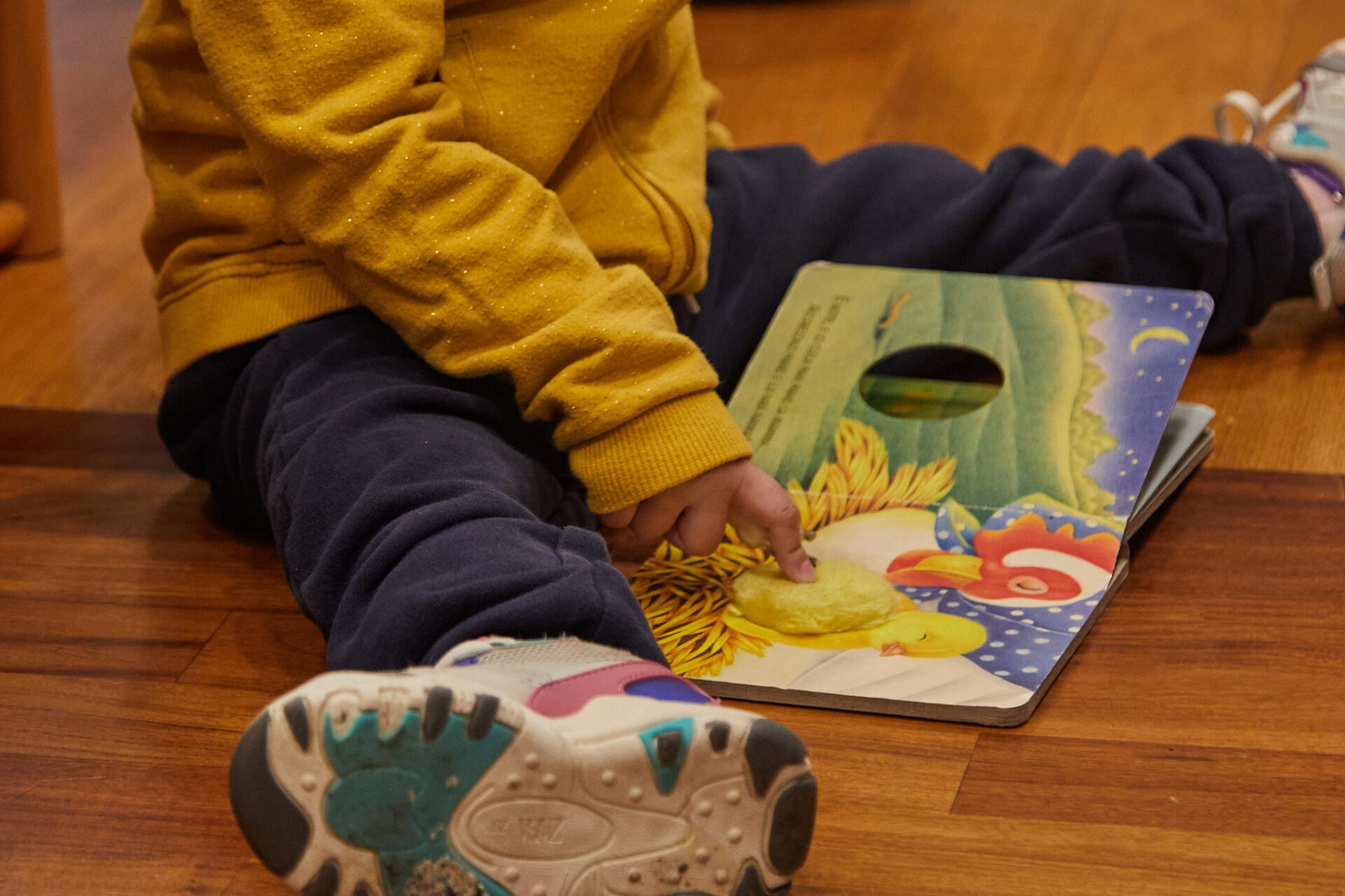 In questa foto si vede uno dei bambini di La Casa di L'abilità che sfoglia un libro